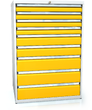Drawer cabinet 1240 x 860 x 750 - 9x drawers